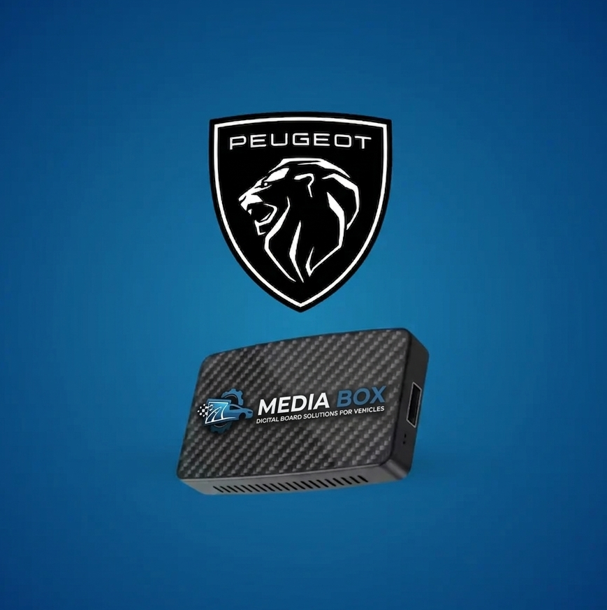 Media Box For Peugeot , Custom i-Cockpit Style Android Touchscreen Infotainment
