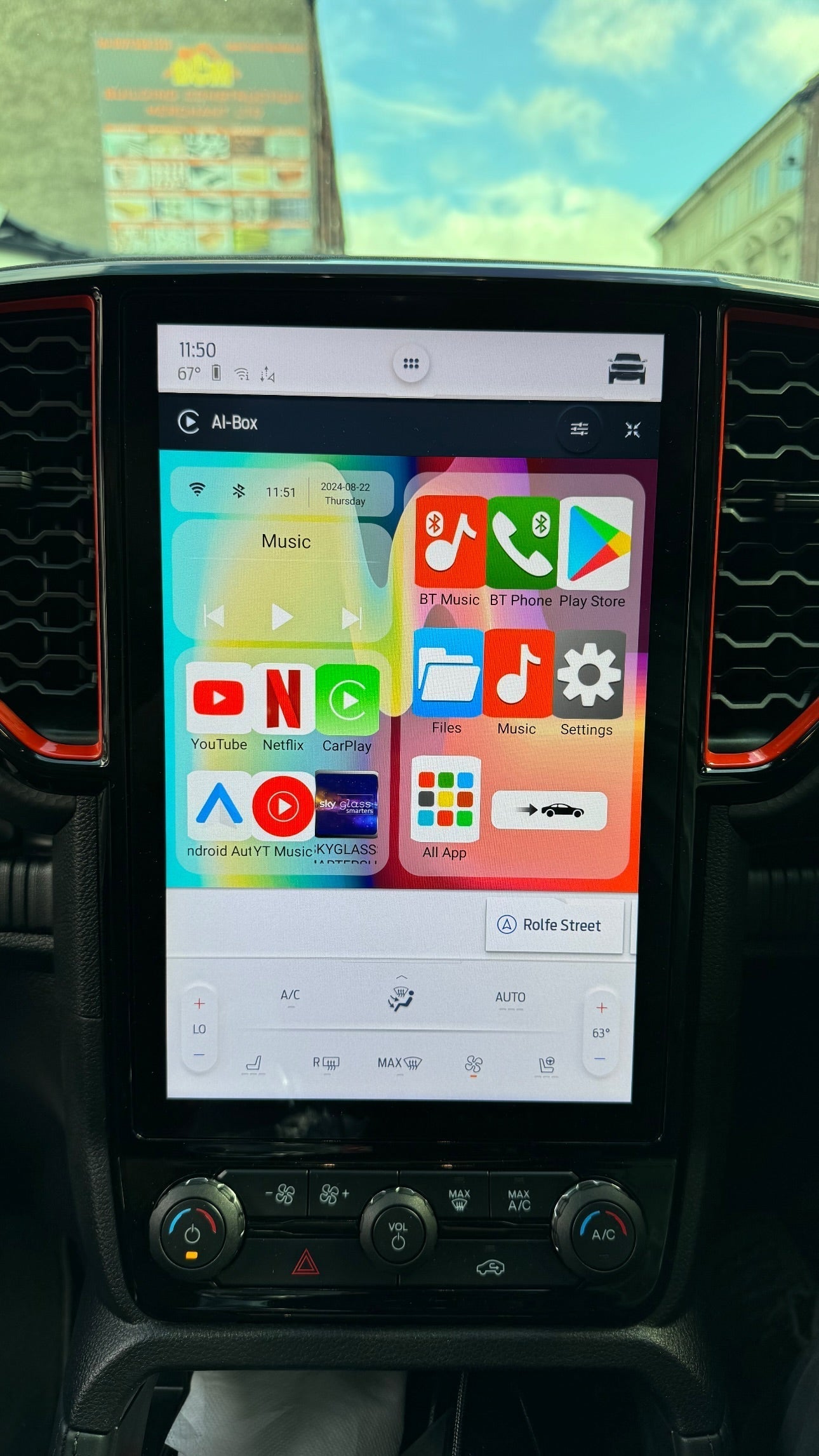 Media Box For Ford , Custom Fit Android Touchscreen Infotainment Stereo