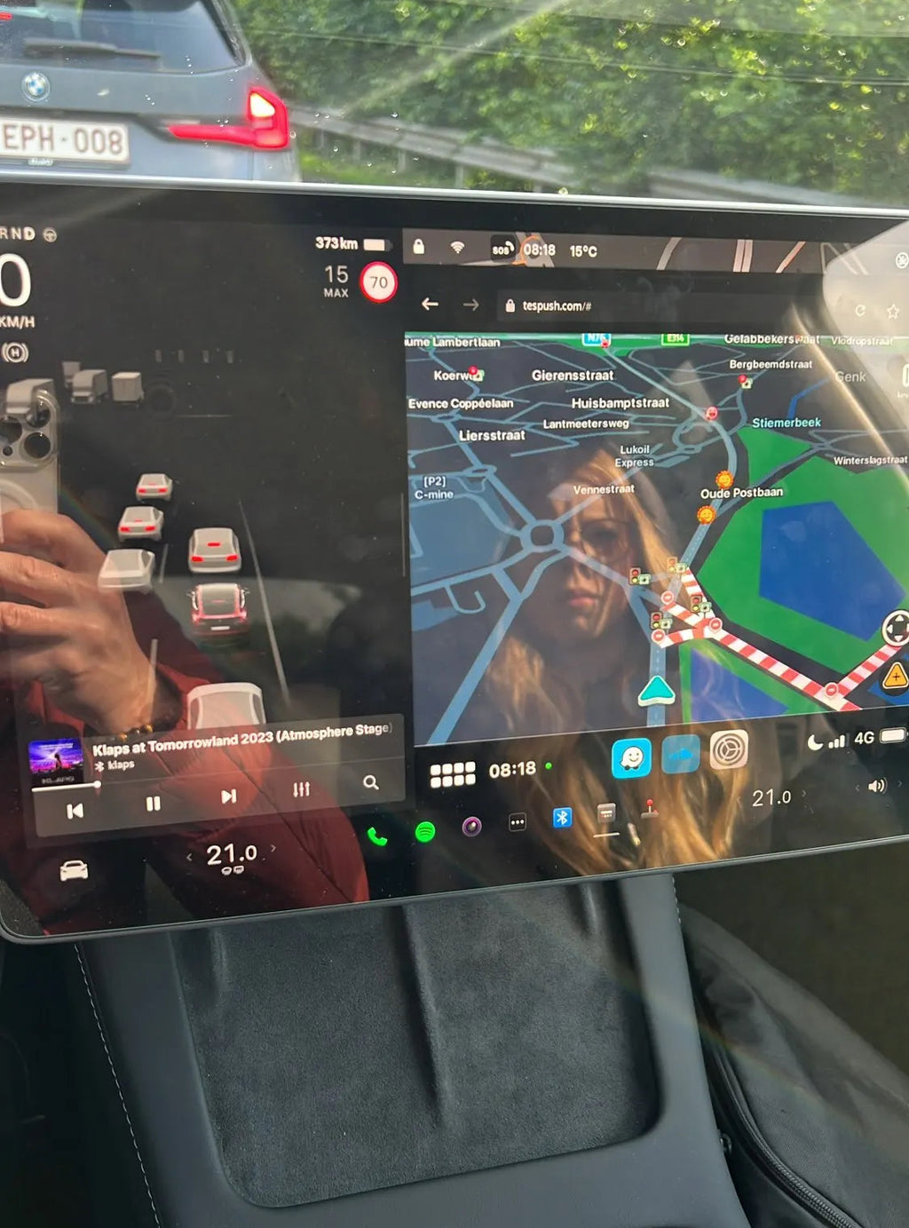 Media Box For Tesla , Carlinkit T2C Wireless CarPlay Adapter
