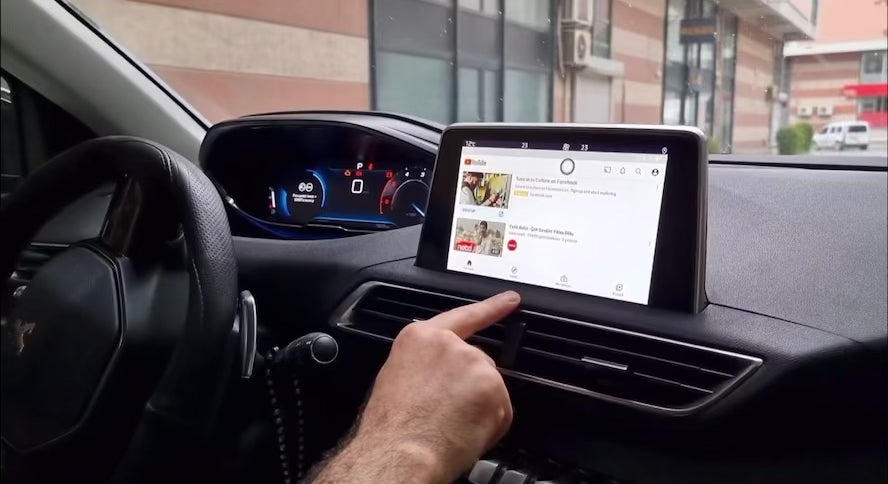 Media Box For Peugeot , Custom i-Cockpit Style Android Touchscreen Infotainment